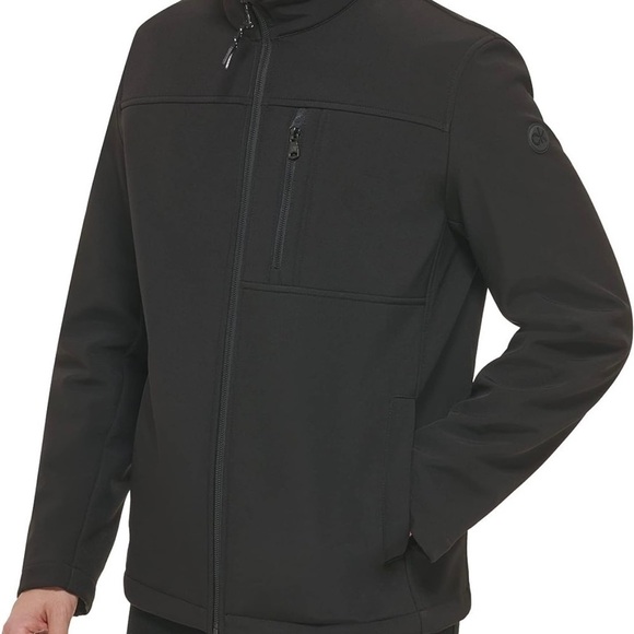 Calvin Klein waterproof fleece jacket in Black  soft shell - Picture 2 of 7